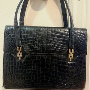 VINTAGE GUCCI Crocodile Handbag